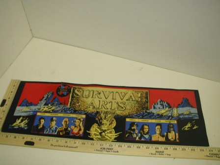Survival Arts Marquee (Cracked, Taped On Back)